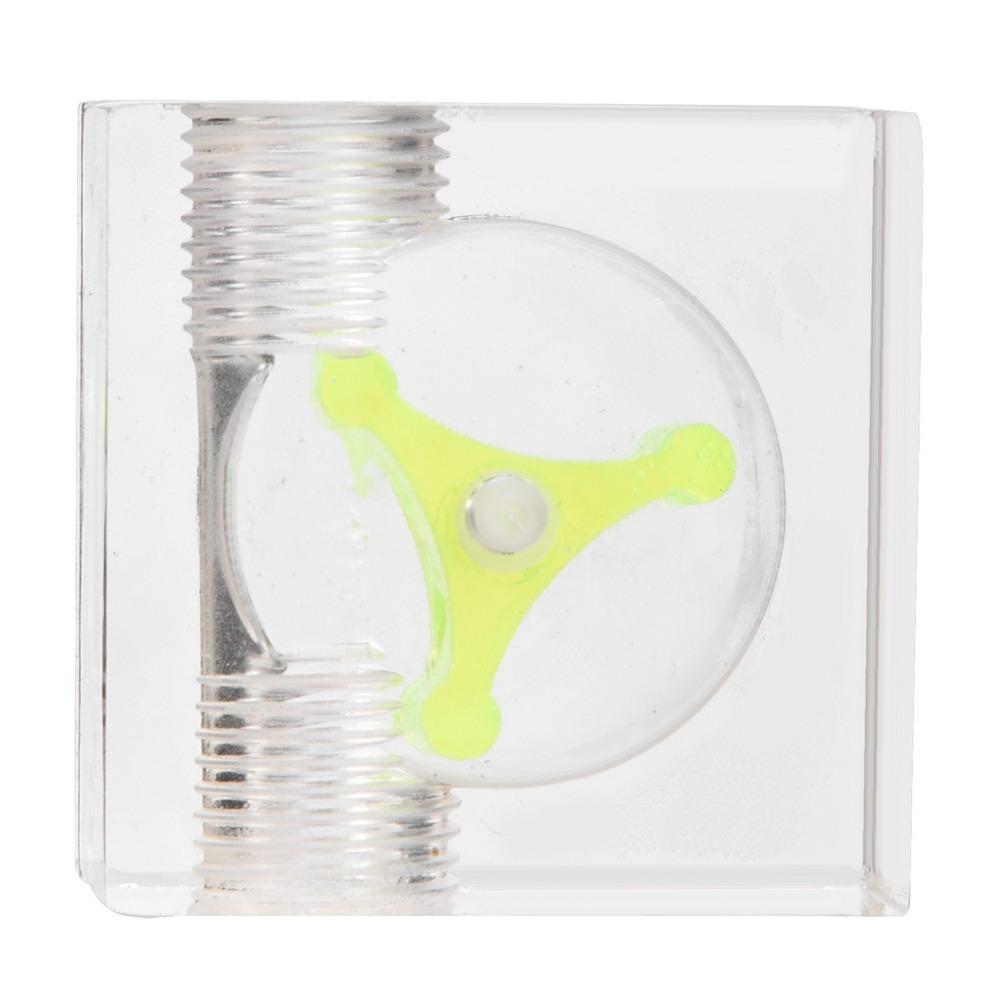 Easy Install G1/4 Thread Flow Meter Indicator 3 Impeller Green Water Flow Meter PC Water Cooling System PC Water Cooling