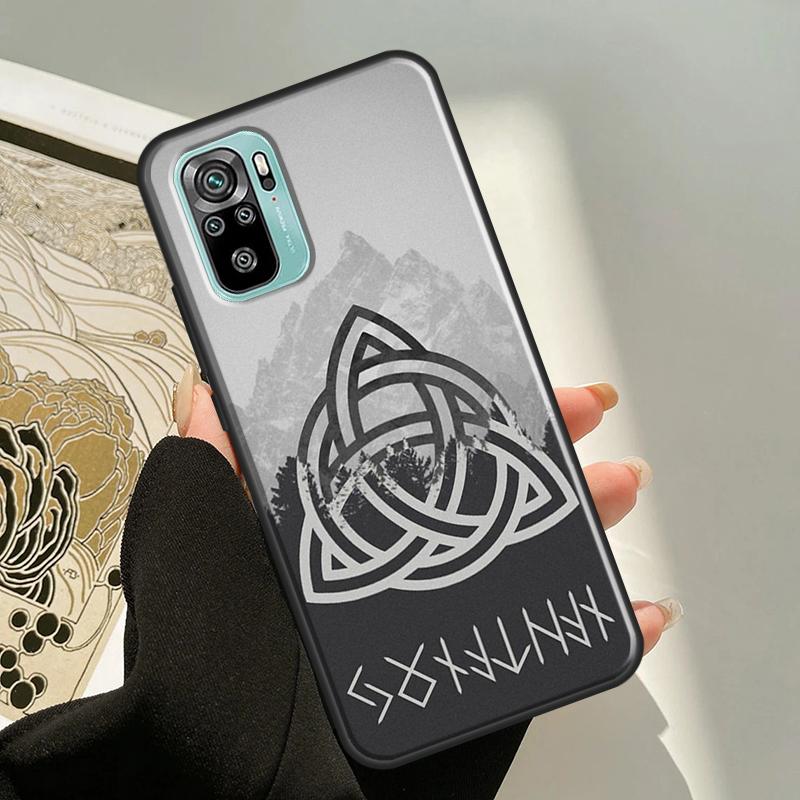 Viking nordic runes vegvisir pagan Fall Für Xiaomi Redmi Hinweis 11 Pro 7 8 9 10 Pro 10S Abdeckung für Redmi 10 9 9A 9C 9T Coque