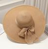 Large Edge Straw Hat With Sun Protection For Women Summer Beach Fashion