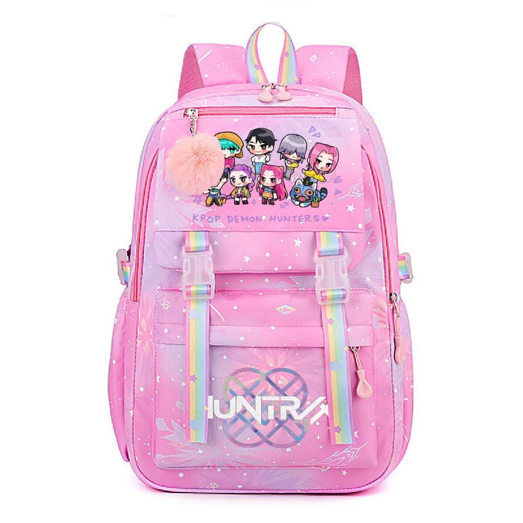 Animation Cartoon Peripheral Printing Korean Version Trend Burden Reduction Backpack Large Capacity Student Leisure Bag