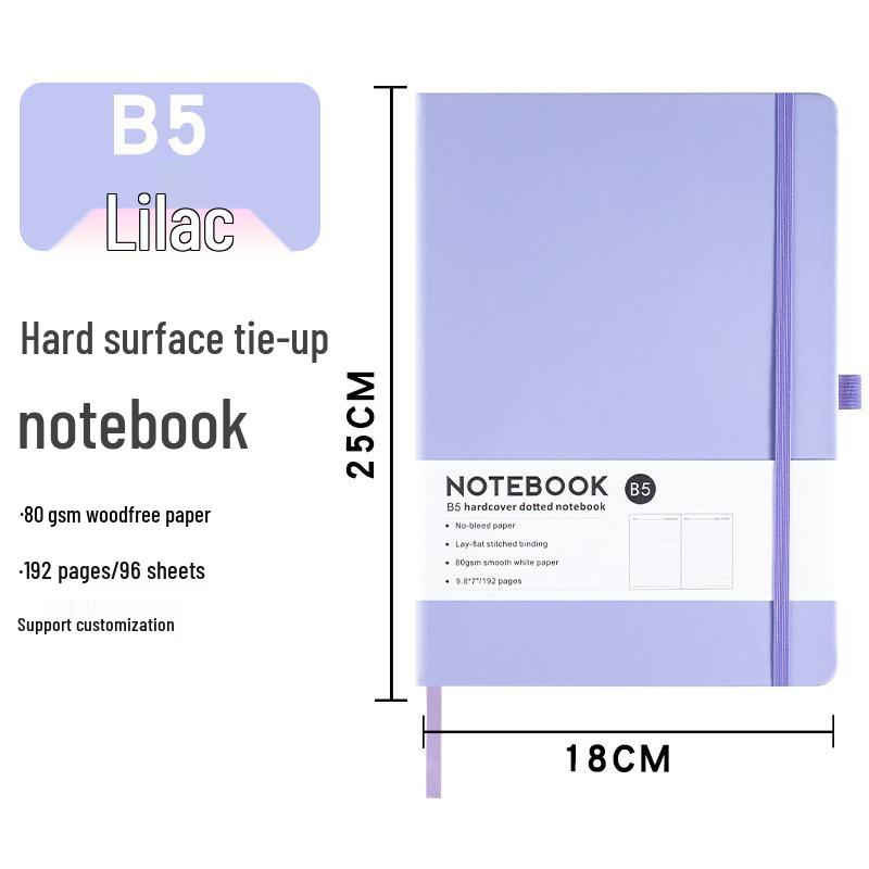 A6 Loose-Leaf Elastic Band Notebook - Customizable Student & Business Diary