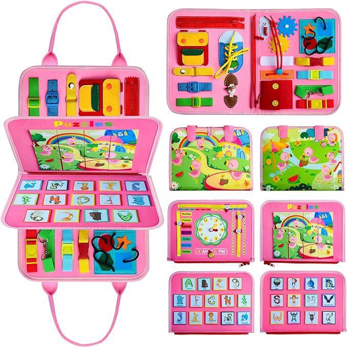 Baby Life Skills Practice Board Children'S Felt Early Education Board Children'S Felt Busy Edition Felt Learning Board