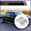 4 pcs Exterior Door Handle Cover for GMC Yukon without Keypad Chrome Silver Tone