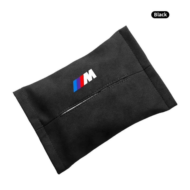 1PCS Holder Sun Visor Seat Back M LOGO Car Tissue Box For BMW X7 X3 X4 X5 X6 3 4 5 6 7 Series Z4 M M3 M5 M6 E38 E39 E46 E53 E60 E61 E64