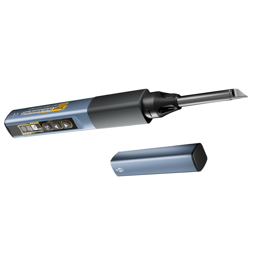 2 In 1 Portable Soldering Iron Kit with OLED Display, Fast Heating and Adjustable Temperature, Auto Shutoff, Includes