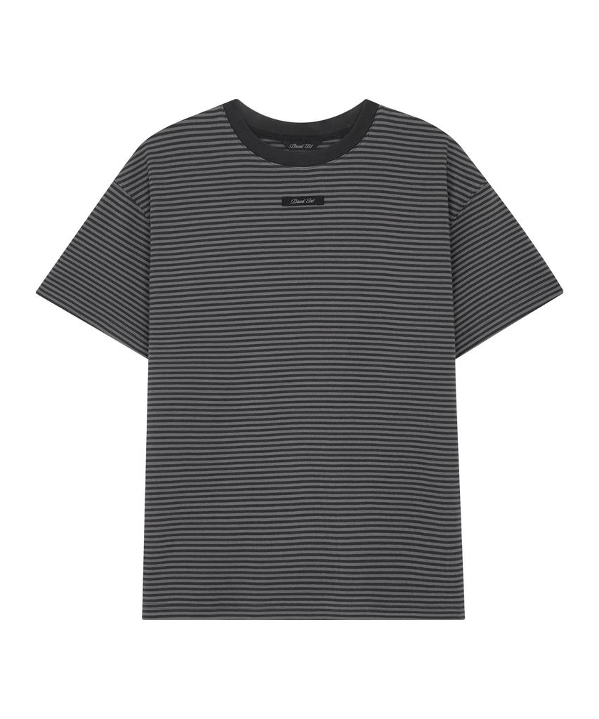 Deuleongkeutegseuteu Stripe Tee Gray