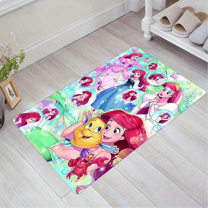 The Little Mermaid Area Rug - Soft & Durable For Living Room , Bedroom , And Outdoor Use - Hand Washable Polyester Floor Mat