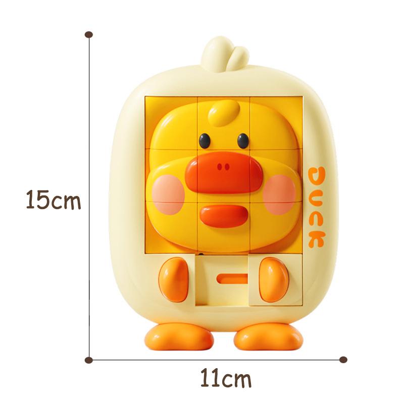Children Cartoon Animal Slide Puzzles Toys Logical Thinking Training Challenges Intellectual 3D Puzzles Sensory Game Travel Toys