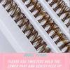 10 Reihen braune Wimpern DIY falsche Wimpern superweich 8–16 mm D Curling Streifen 3D Multi-Style Wimpern, Partys, schaffen einen charmanten