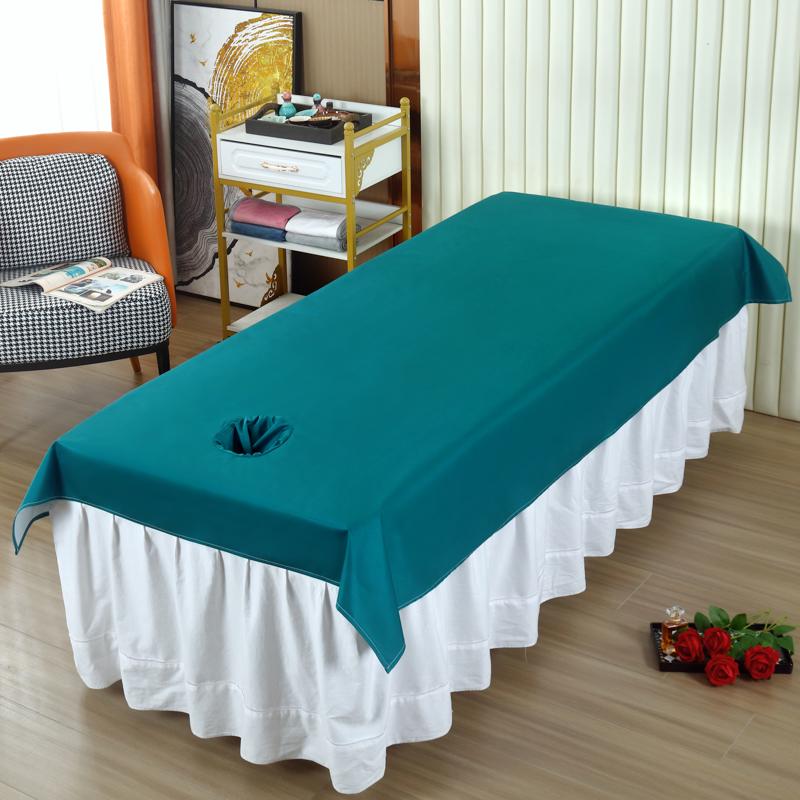 Waterproof Oilproof Beauty Salon Bed Sheet - White Customizable Massage Physiotherapy Sheet with Face Hole, Anti-Dirty Design.