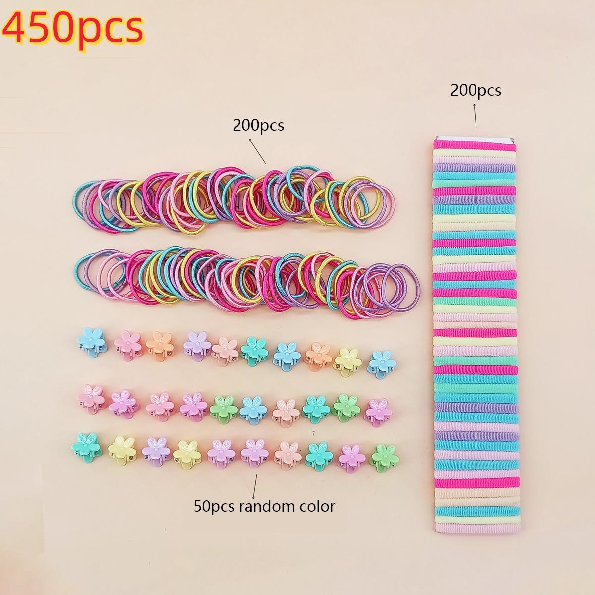 

1000pcs Girls Glamour Hair Accessories Set Assorted Elastic Hair Ties Dainty Hairpins & Ponytail Holders girl hair accessoires