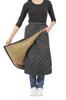 Onion Cross Quilted Wrap 80cm for Skirt, Warm, Padded, Fleece-Lined, Length, Fall/Winter, Women's (M, Black)