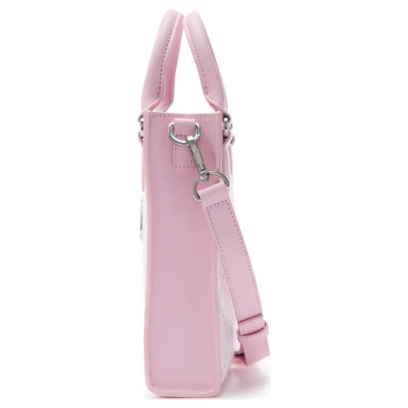 MLB PVC Tote Bag, Shopping Bag, Shoulder Bag, Crossbody Bag, Handbag Mini Women's Pink Casual 7ACRMD34NGP001-50PKL
