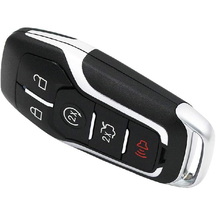 Keyless Entry Remote Smart Key Fob Shell Case Button Pad Cover for Ford Fusion Mustang Explorer Lincoln MKZ MKC 2013-2017