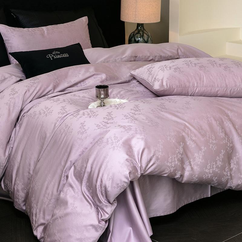New  Luxury 100% Cotton Bedding Sets - Long-Staple, High Density, Satin Jacquard, 1.5m/1.8m Bed