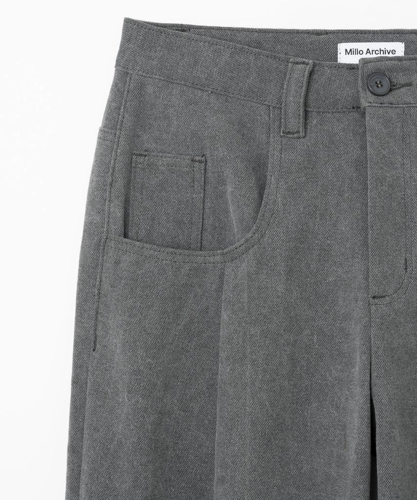 MILLO ARCHIVE Twill Tuck Pants [Charcoal]