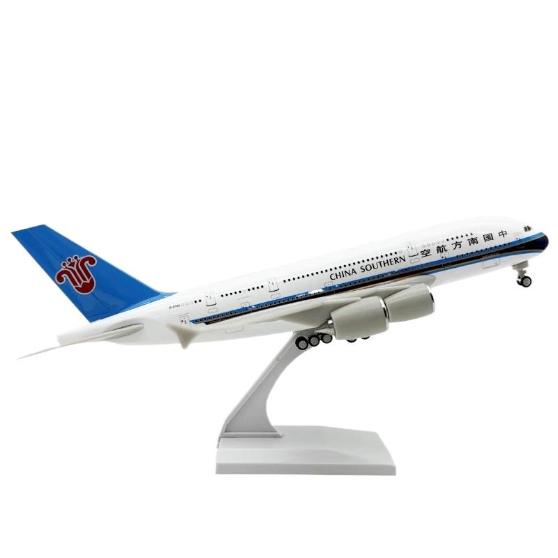 

1/240 Scale Aircraft Model Kit 30cm China Southern Airways A380 Miniature Airplane Plane (With Stand) Aviation Toys for Boys белый/синий