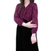 Spring Luxe Lace Jacquard Velvet Plus Size Dress for Women