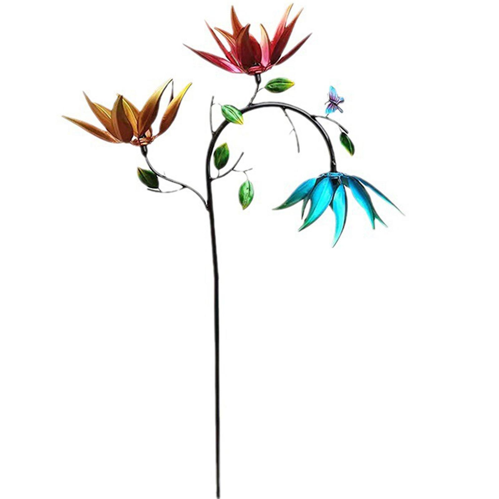 

Large Metal Wind Spinners Windmill For Yard And Garden Outdoor Art Decoration Garden Windmill Colorful Decoration Dropship