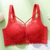 Sexy Bra Women's Lace Adjustable Bra Gathering Bra No Steel Ring Bra Anti Sagging Bra Double Breasted Bra