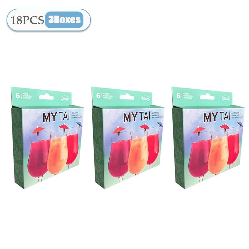 6-120PCS Wine Glass Markers Drink Fruit Cake Sticks Mini Umbrella Cocktail Parasols Wedding Decora Birthday Party Supplies