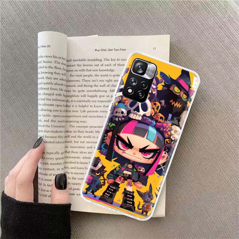 Graffiti Art Colorful Princess Girl Phone Case For Redmi Note 13 12 Pro Plus 14 15 Pro 5G 11 11T 11E 11S 10 Pro 10S 9 9S Cover C