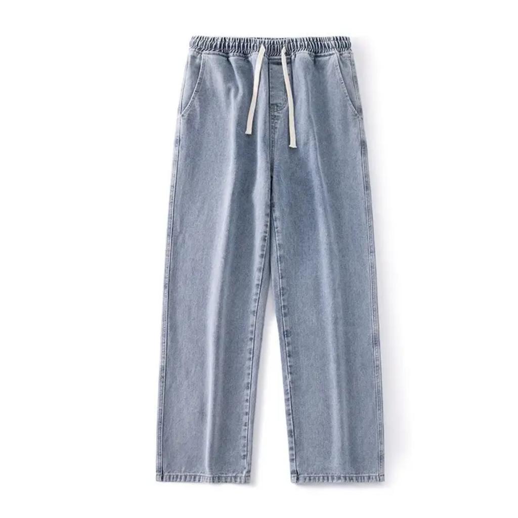 Men's Summer American High Street Trendy Pants Wide-leg Straight Loose Casual Trendy Casual Long Pants