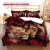 Cartoon Pattern Bedding Quilt Set Quilt Cover Pillowcase Home Decoration Birthday Gift (1 * Duvet Cover + 2 * Pillowcase, Without Core)