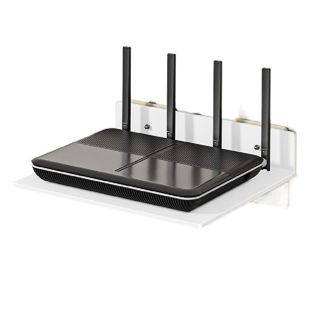 Carbon Steel Router Shelf Non Perforated Camera Placement Rack  Living Room