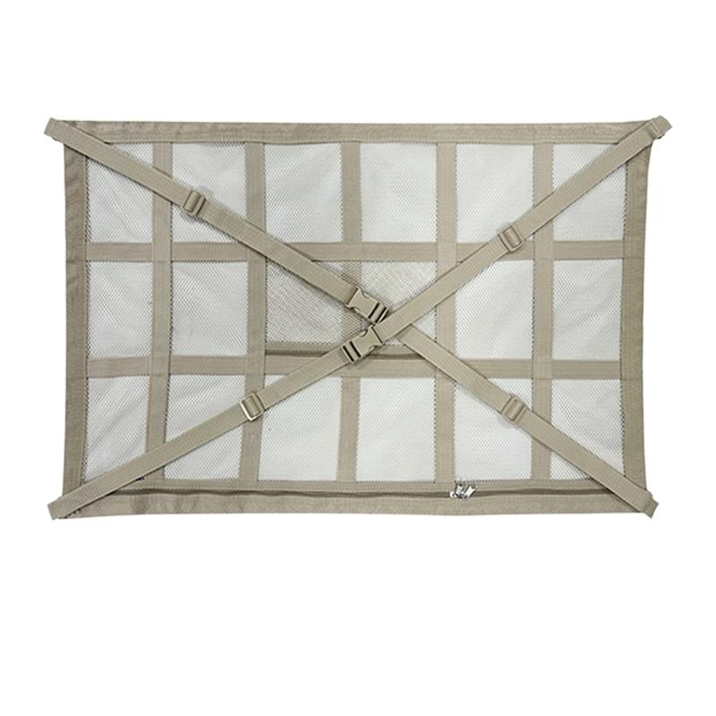 Car Roof Cargo Net with Mesh Access Panel and Mounting Hardware for Soft Item Storage In Cars SUVs and MPVs Daily Use