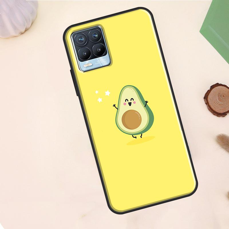 Lovely Avocado Case For Realme C55 C53 C33 C63 C61 C51 C65 C67 C71 C75 11 12 13 14 15 Pro Plus GT6 GT7 Pro
