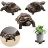 3Pcs Turtle Resin Pot Feet – Decorative Plant Stand Risers for Indoor/Outdoor Flower Pots, Durable & Weatherproof Planter Supports (Turtle Design)