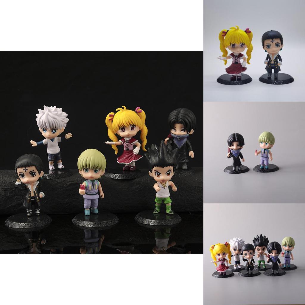 Stylish Q Version Hunter X Hunter Figures Crafted From Durable Plastic With Vibrant Hues