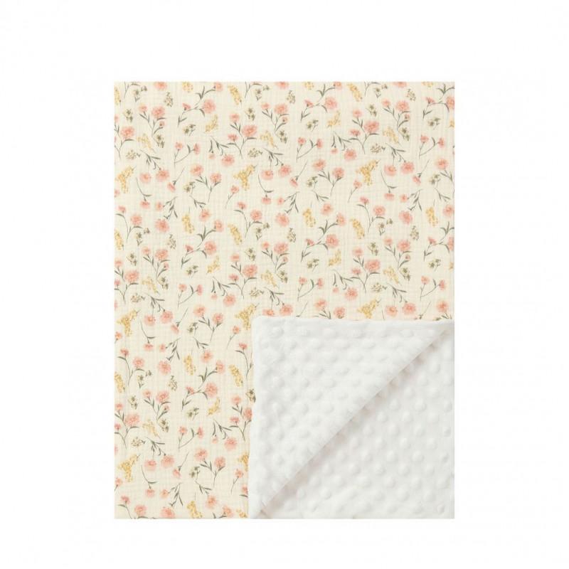Soft Cotton Muslin Baby Blanket 3-Layer Breathable Swaddle Stroller Crib Car Seat Comfort Soothing Wrap