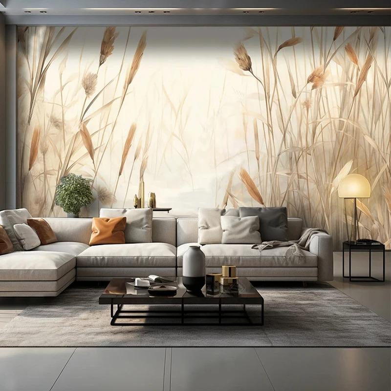 

Photo Wallpaper Village Reed Scenery Murals Living Room Tv Sofa Study Backdrop Wall Murals 200 cm(W) x 140 cm(H)