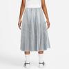 Nike X Sacai Collaboration Pleated Design Built-In Shorts Pleated Sports Long Skirt Women Skirts Gray CZ4683-100