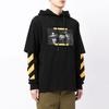 Off-White Caravaggio Painting Double Sleeve Hoodie Black/Multicolor Men Tops OMBB087F21FLE0061084