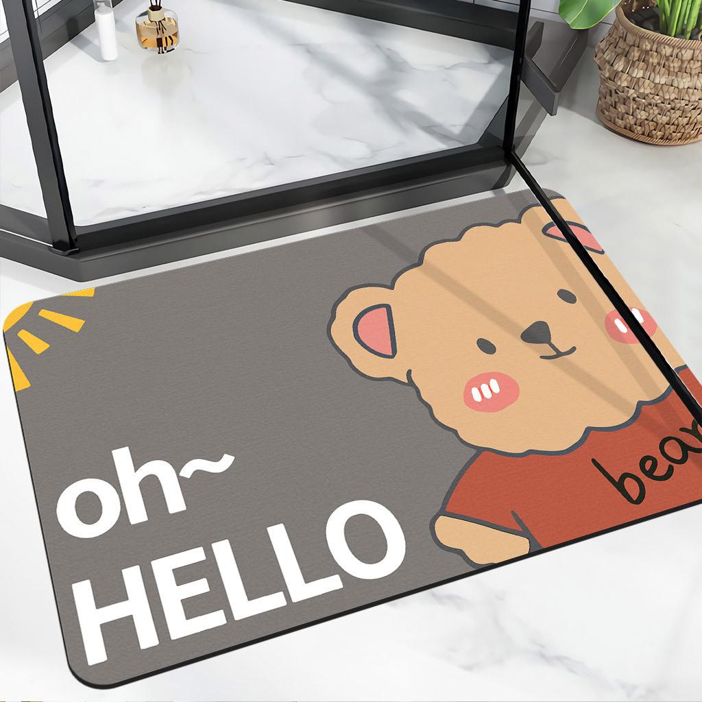 Home Mat Entry Door Door Door Anti-slip Wear Mat Foot Bathroom Door Diatom Mud Mat