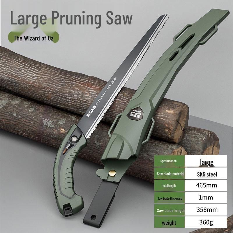 Compact Handheld Woodworking Saw - Folding Manual Tool for Tree and Wood Cutting