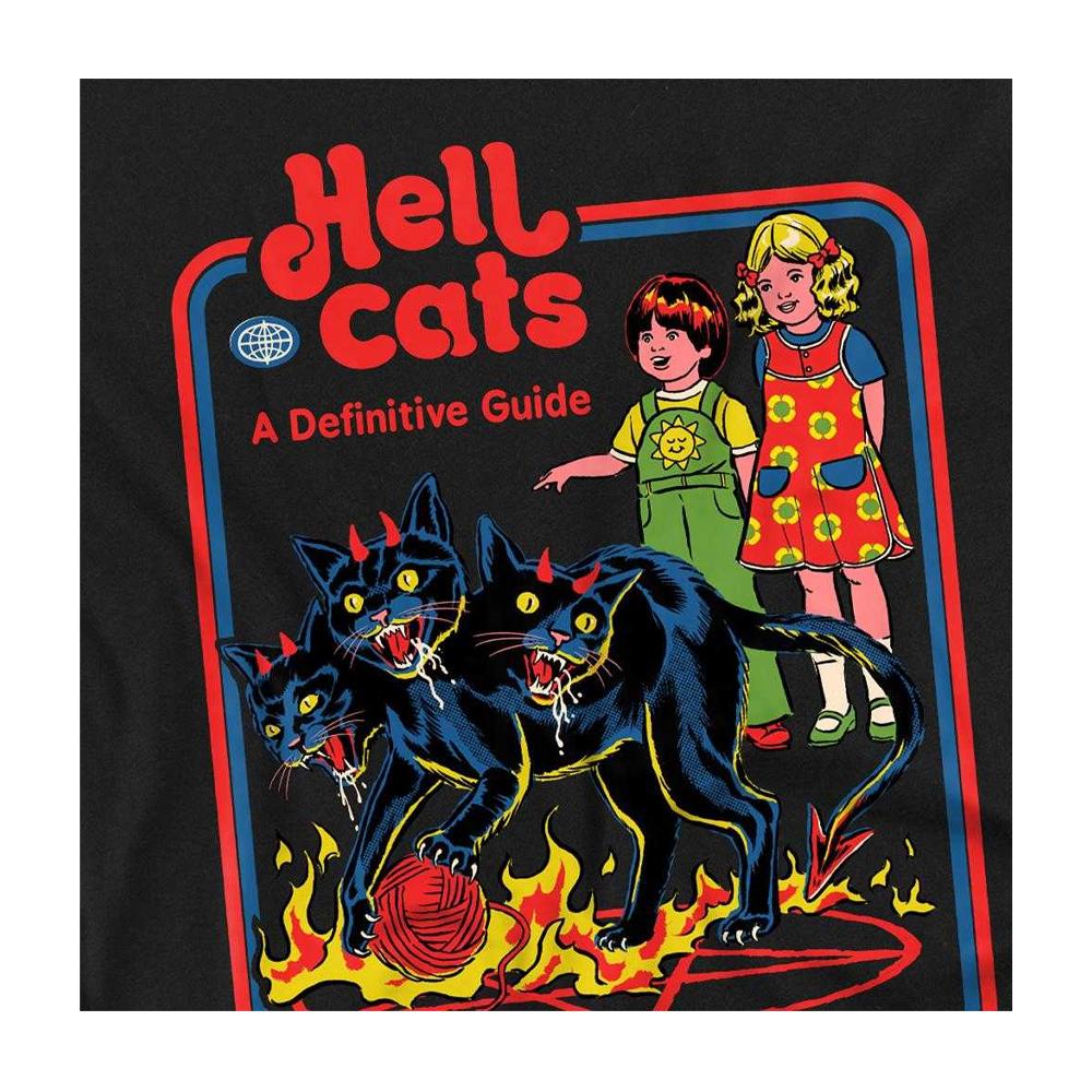 Steven Rhodes Unisex Adult Hell Cats Long-Sleeved T-Shirt
