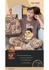 Cartoon Boys' Summer Pajamas Set: Short-Sleeved Top & Shorts for Indoor/Outdoor Wear