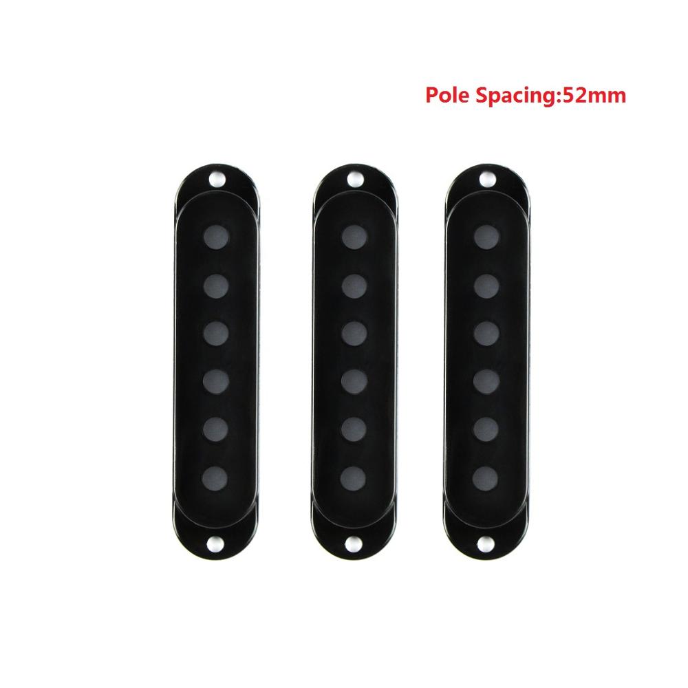 FLEOR 3pcs Plastic ST Guitar Pickup Covers Single Coil Covers for Electric Guitar