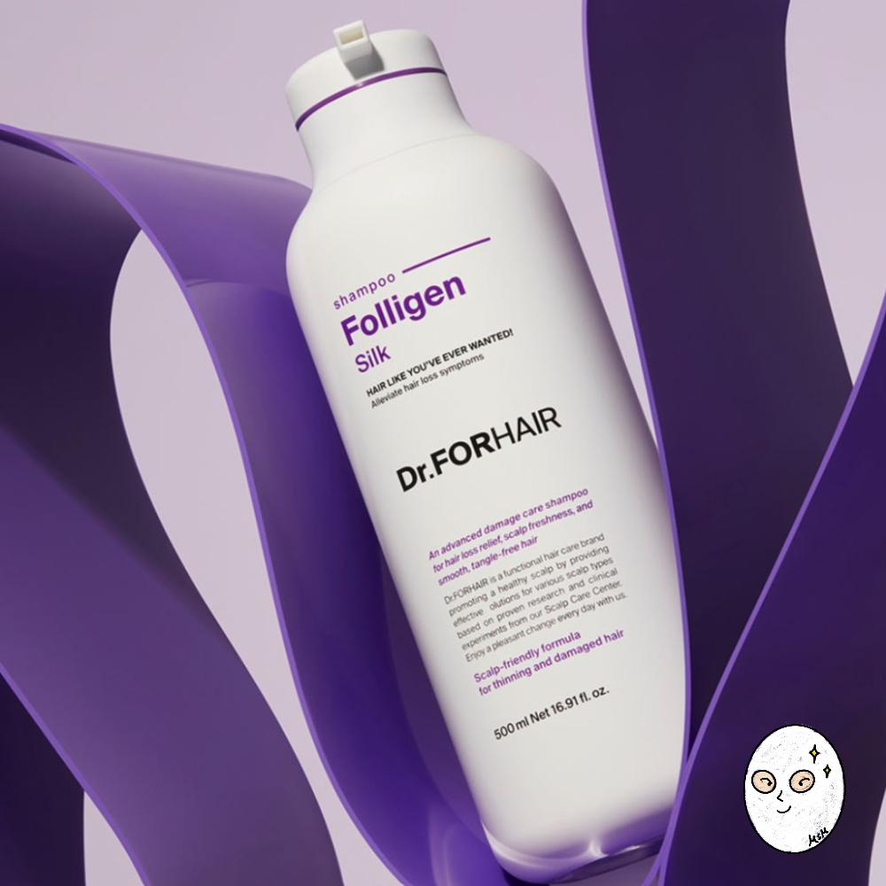 DR.FORHAIR Foligen Silk Shampoo for Hair Loss & Damage Repair 500ml