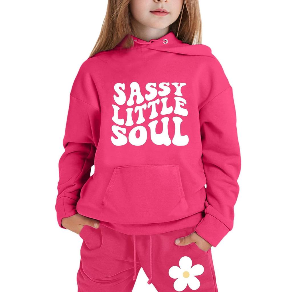 Chłopcy Dziewczęta Dresy Odzież Bluza z kapturem Spodnie dresowe do biegania Dresy Zestaw Modny Strój