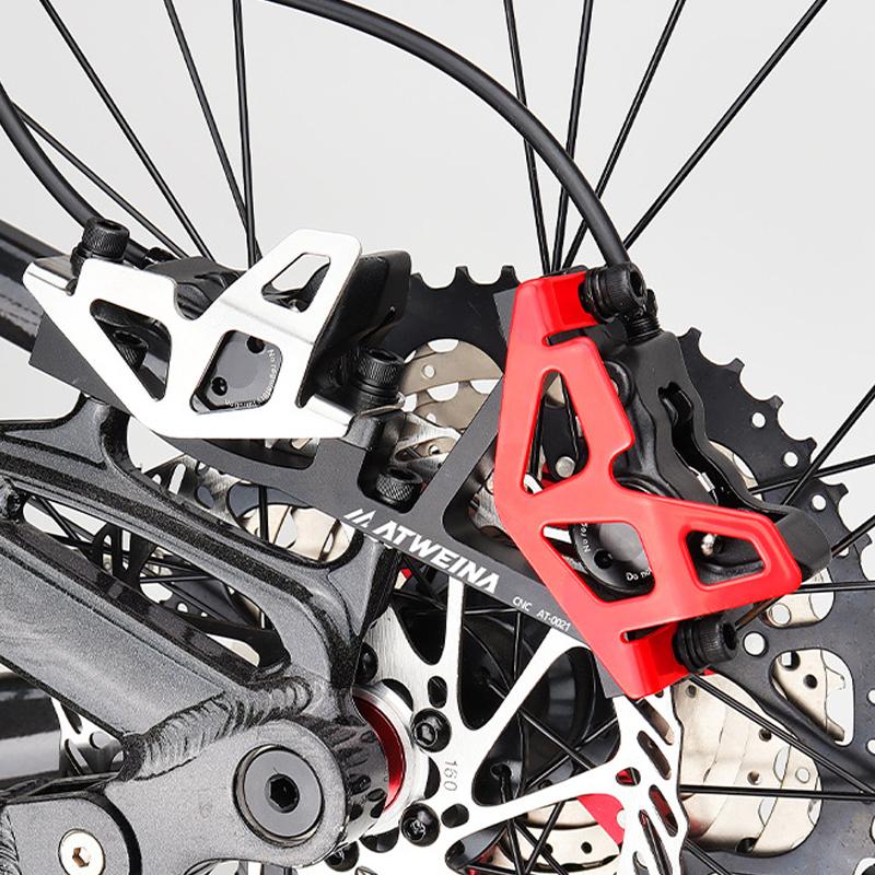Cnc Aluminum Alloy Mountain Bike Rear Caliper Guard Plate Rear Brake Pump Protector Pump Protective Cover Easy Install
