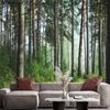 Forest Wallpaper Fresh Green Tree And Road Wall Mural Living Room Bedroom Kids Room Landscape Wall Murals