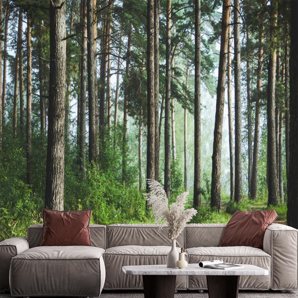 Forest Wallpaper Fresh Green Tree And Road Wall Mural Living Room Bedroom Kids Room Landscape Wall Murals