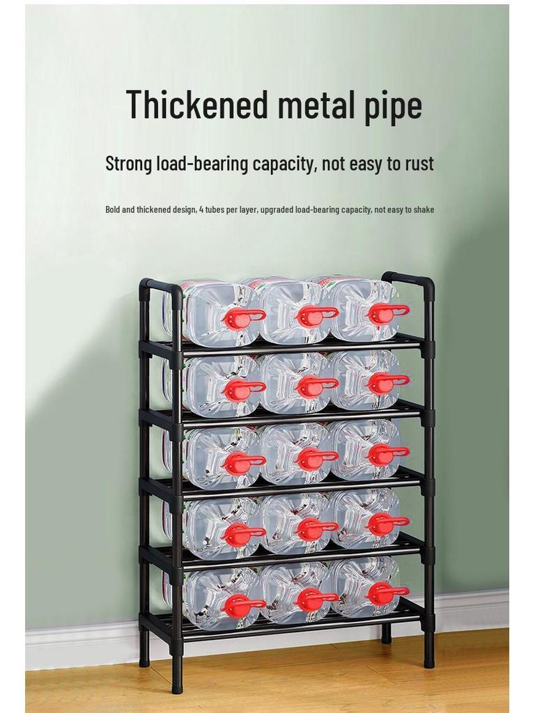 Compact Multi-Layer Folding Shoe Rack for Entryway or Dorm