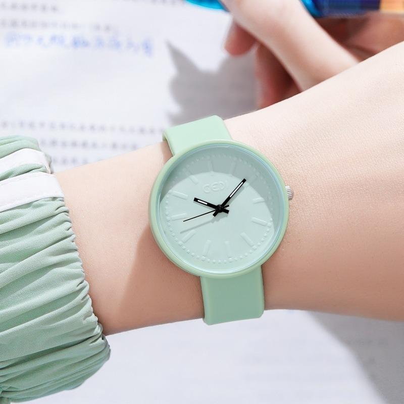 Dopamine Wear Studentenuhr Nische Einfache Quarzuhr Damen Wasserdichte Premium-Uhr