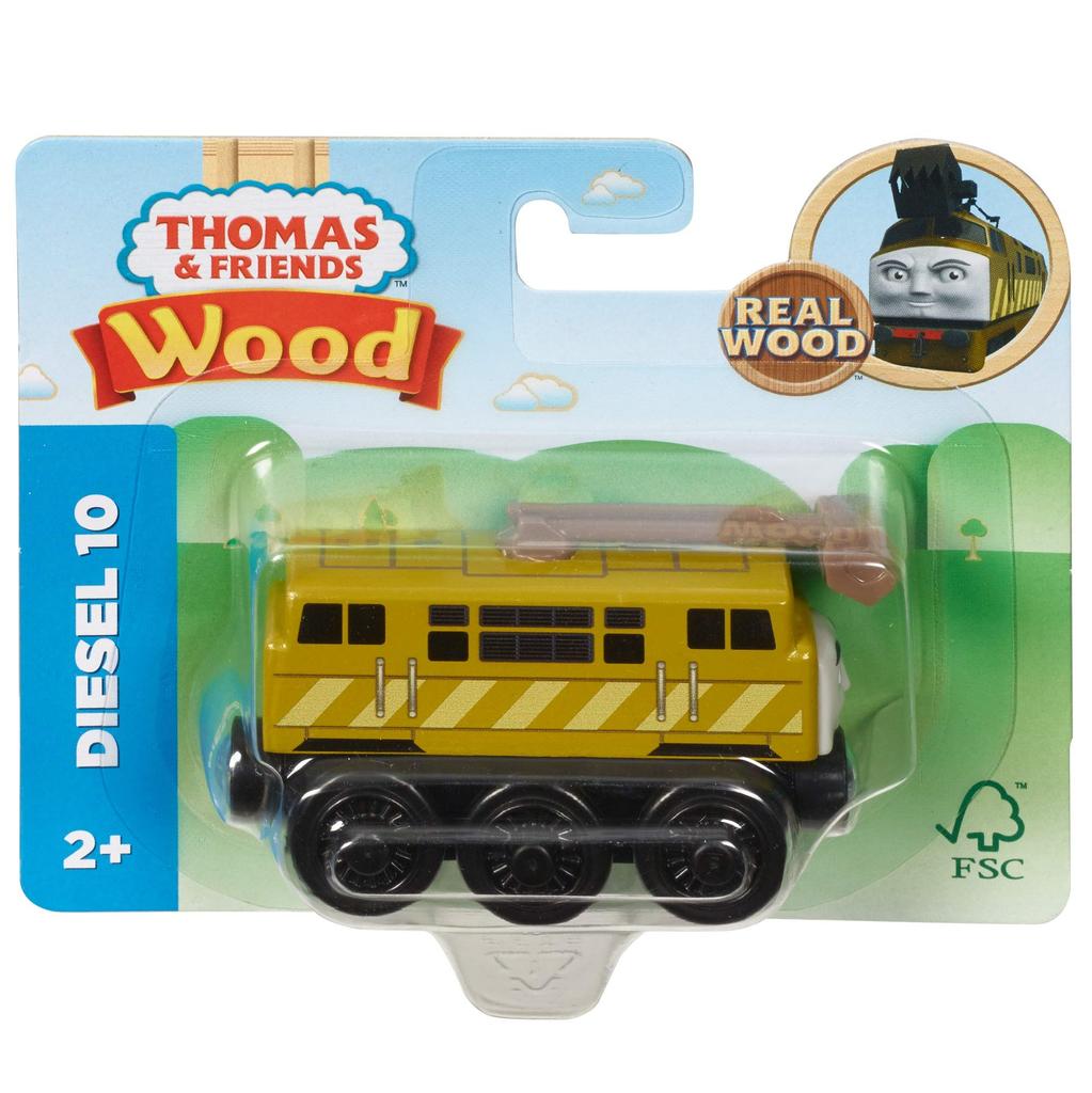Thomas the Tank Engine Wooden Railway Series Diesel 10 Wooden Toy Vehicle GGG82 (Ages 2+) [SFC Certified]